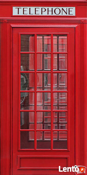 Fototapeta do szkoły angielska budka telefoniczna czerwona