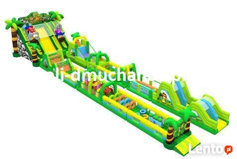 Zamek dmuchany tor przeszkód zjezdzalnia plac zabaw Producen