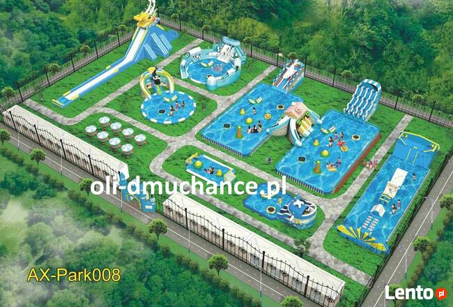 Zamek dmuchany tor przeszkód zjezdzalnia plac zabaw Producen