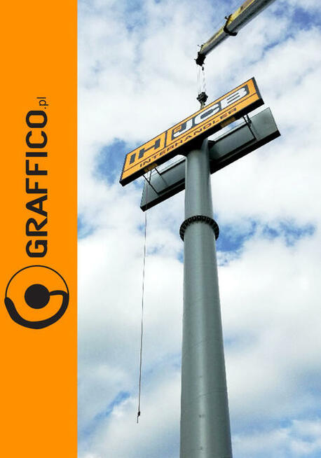 Słup reklamowy, witacz, pylon