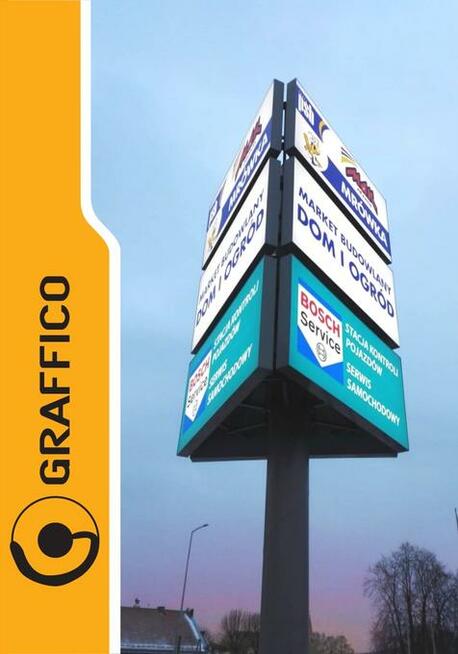 Słup reklamowy, witacz, pylon