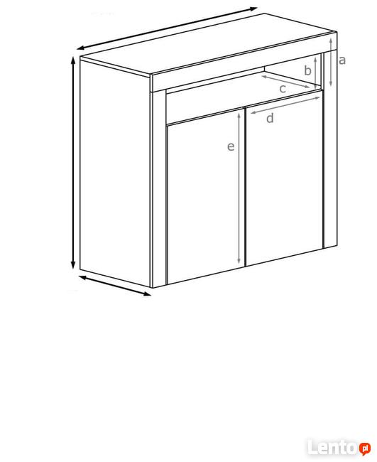 KOMODA SZAFKA RTV ROMA 105CM*37*95