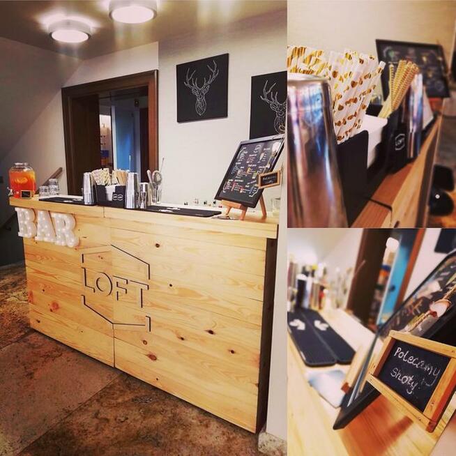 Obsługa Barmanska Rustykalny Drink bar i Barman na wesele