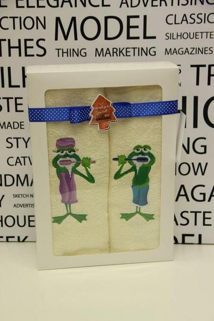 ręczniki z haftem - prezent