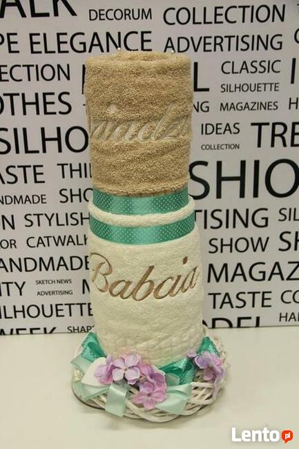 ręczniki z haftem - prezent