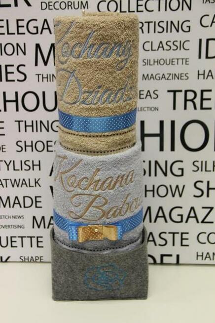 ręczniki z haftem - prezent