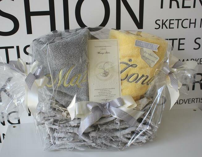 ręczniki z haftem - prezent