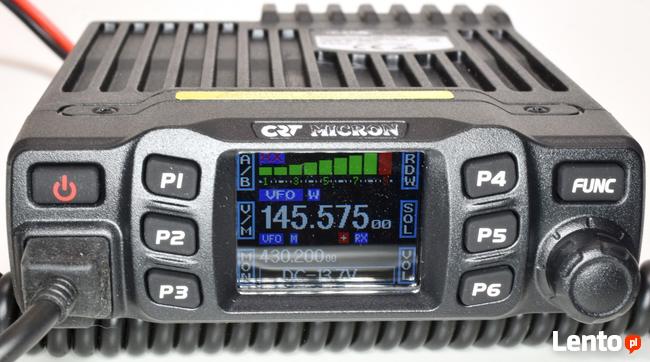CRT MICRON UV UHF/VHF Radio amatorskie + Antena Samochodowa