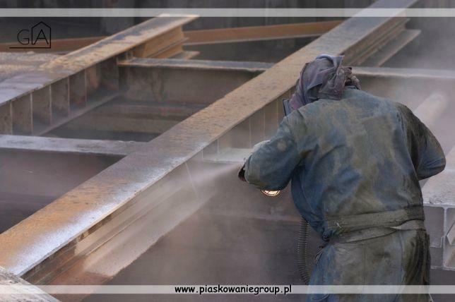 Piaskowanie konstrukcji stalowych cegły szkiełkowanie