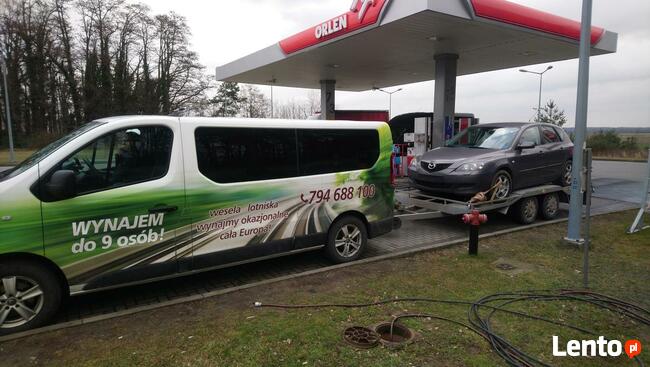 Wynajem do 9 osób. Rozwóz gości weselnych