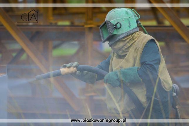 Piaskowanie konstrukcji stalowych cegły szkiełkowanie