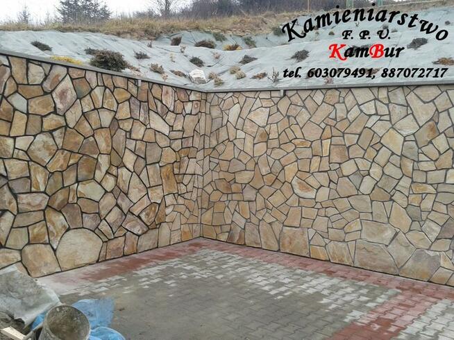 Kamieniarstwo, Ogrodzenia, elewacje, mury oporowe z kamienia