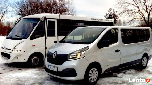 Wynajem busa 8 os. Przewóz osób Tychy i okolice