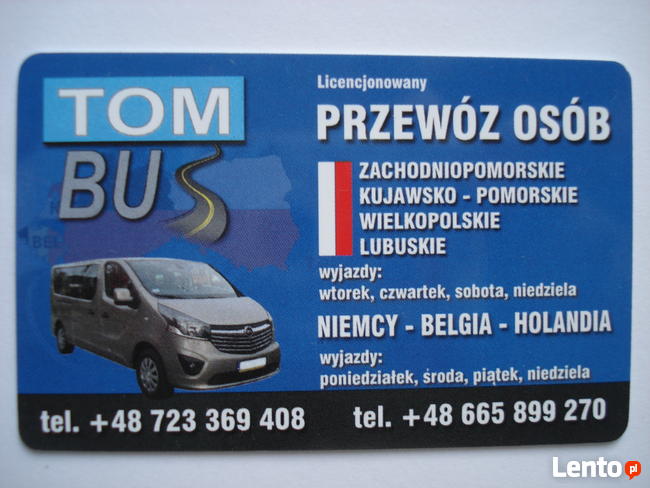 Tom-Bus Przewóz Osób Polska- Niemcy-Holandia -Belgia-Luksemb