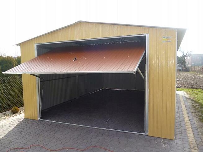 TANIE GARAŻE Garaż blaszak 4x6m kolor PRODUCENT garaże bramy
