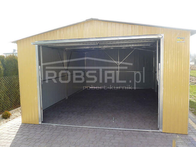 TANIE GARAŻE Garaż blaszak 4x6m kolor PRODUCENT garaże bramy
