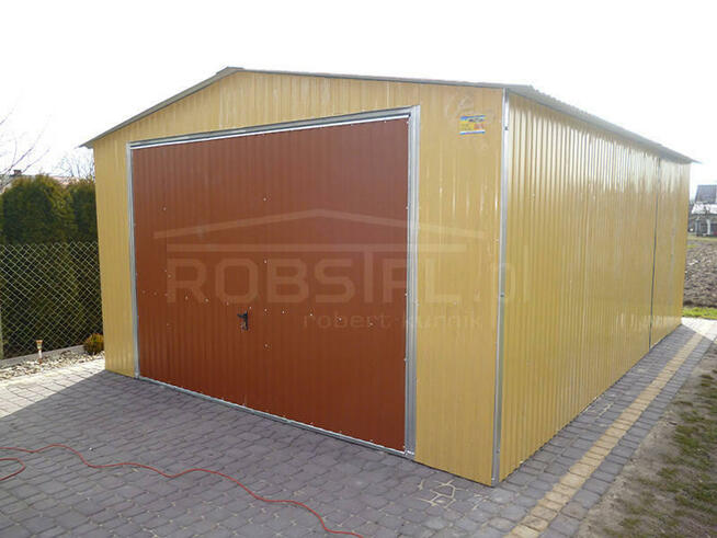 TANIE GARAŻE Garaż blaszak 4x6m kolor PRODUCENT garaże bramy