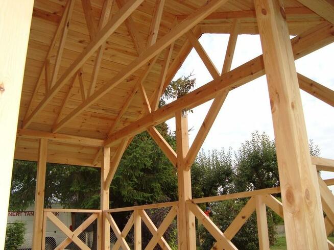 DOMEK DREWNIANY rekreacyjny drewna taras altana