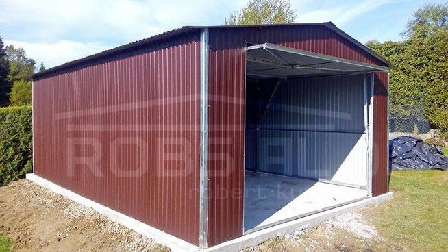 TANIE GARAŻE Garaż blaszak 4x6m kolor PRODUCENT garaże bramy