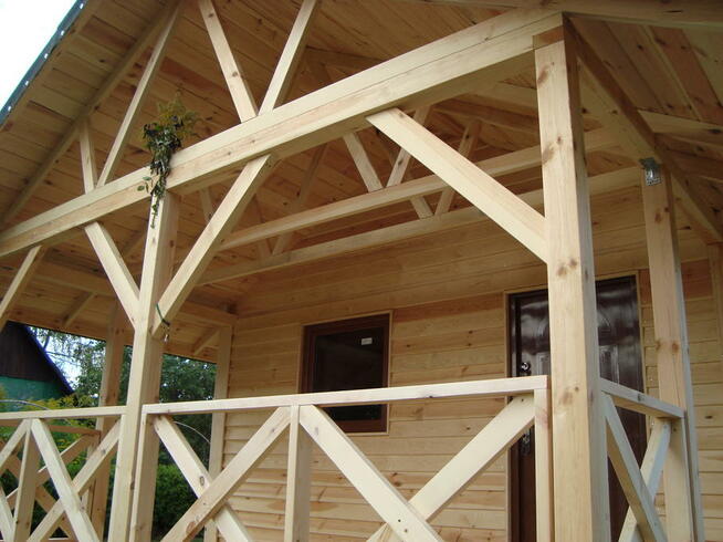 DOMEK DREWNIANY rekreacyjny drewna taras altana