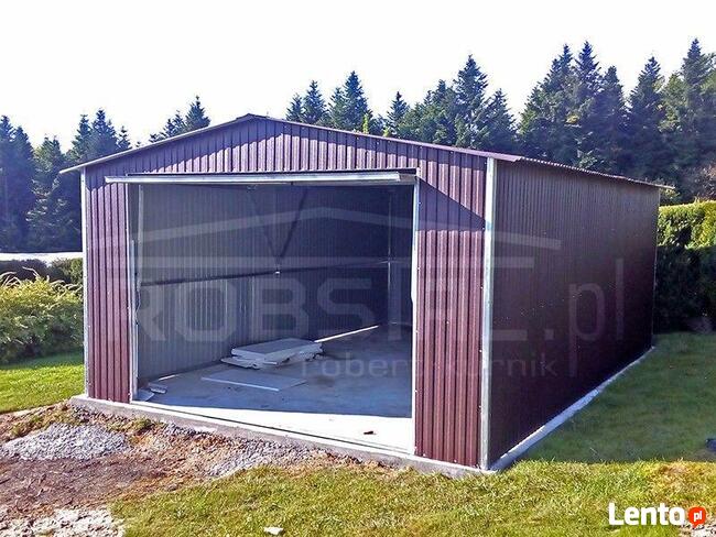 TANIE GARAŻE Garaż blaszak 4x6m kolor PRODUCENT garaże bramy