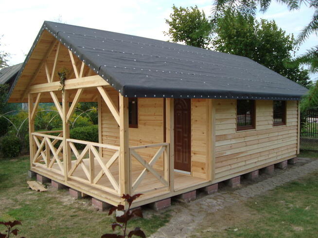 DOMEK DREWNIANY rekreacyjny drewna taras altana