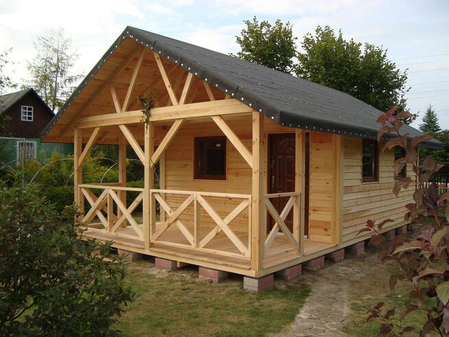 DOMEK DREWNIANY rekreacyjny drewna taras altana