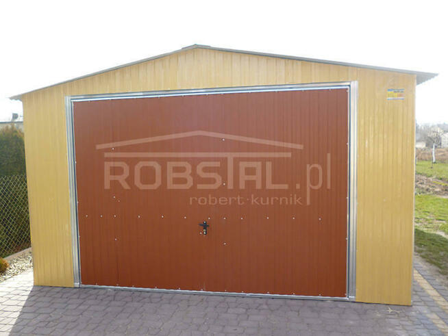 TANIE GARAŻE Garaż blaszak 4x6m kolor PRODUCENT garaże bramy