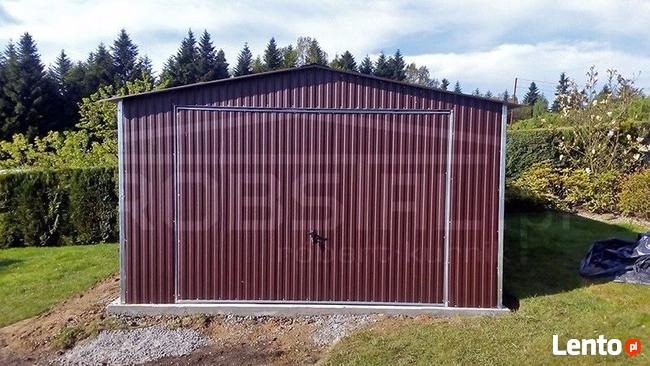 TANIE GARAŻE Garaż blaszak 4x6m kolor PRODUCENT garaże bramy