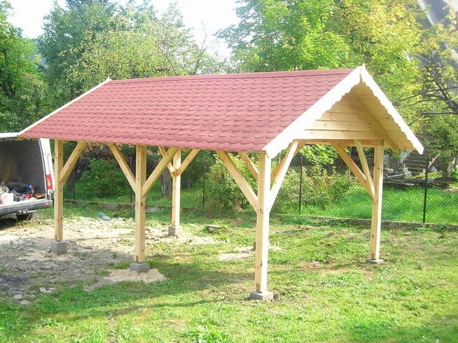 WIATA GARAŻOWA drewna carport garaż altana 3,3x7