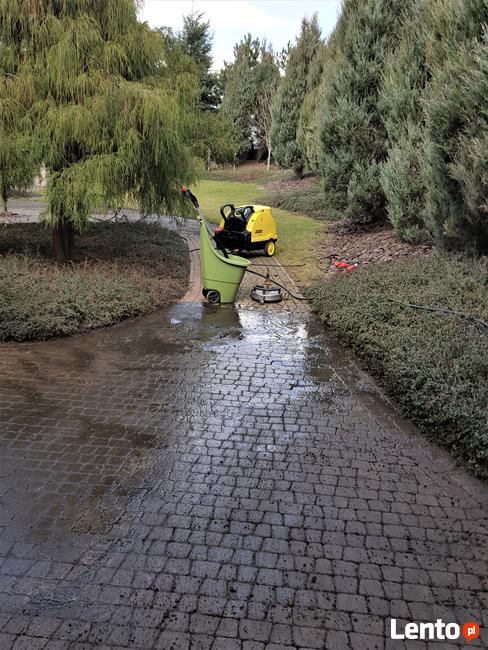Mycie kostki brukowej, podjazdów, tarasów Łódź, Zgierz