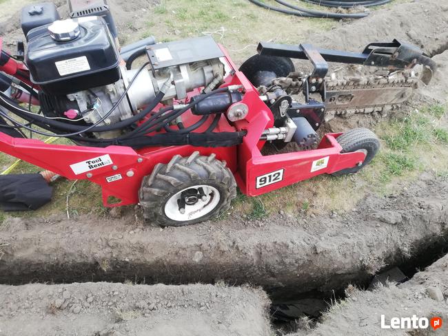 wynajem koparki łańcuchowej rębak spalinowy miniładowarka