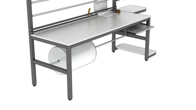 Stół warsztatowy do pakowania 230x90x225cm