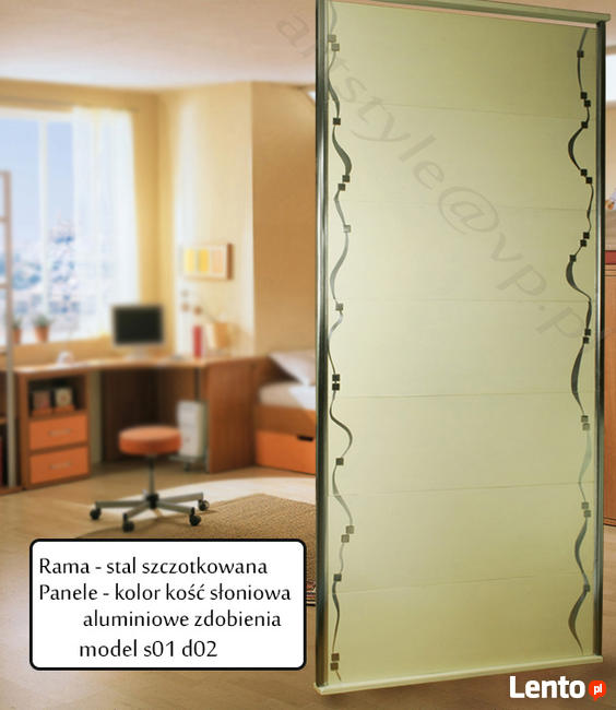 Ścianki działowe rozporowe parawan do samodzielnego montażu