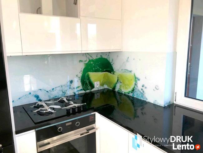 Panele szklane do kuchni, lacobel, druk na szkle