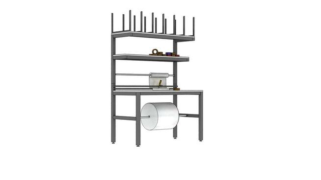 Stół warsztatowy do pakowania 150x75x220cm