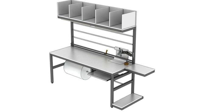 Stół warsztatowy do pakowania 230x90x225cm