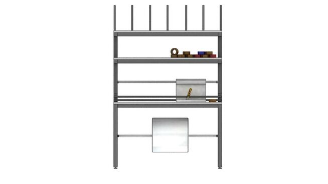 Stół warsztatowy do pakowania 150x75x220cm