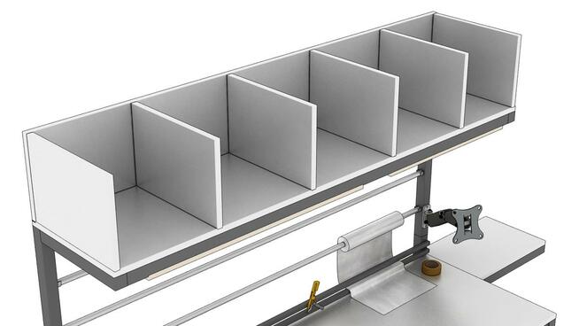 Stół warsztatowy do pakowania 230x90x225cm