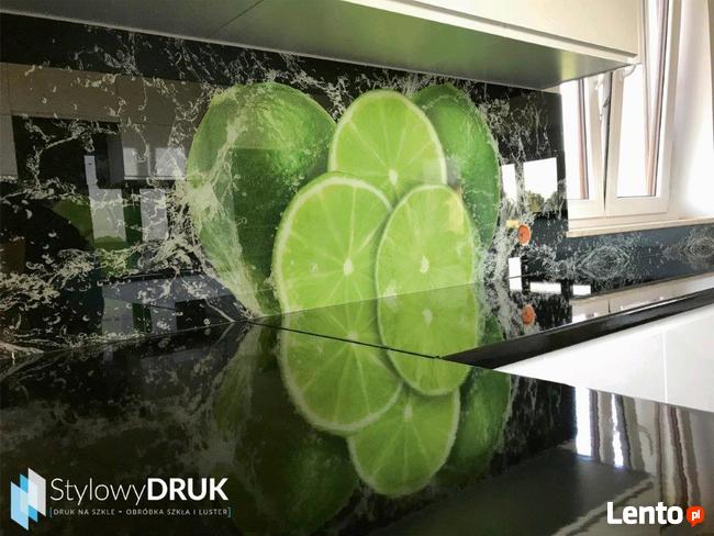 Panele szklane do kuchni, lacobel, druk na szkle