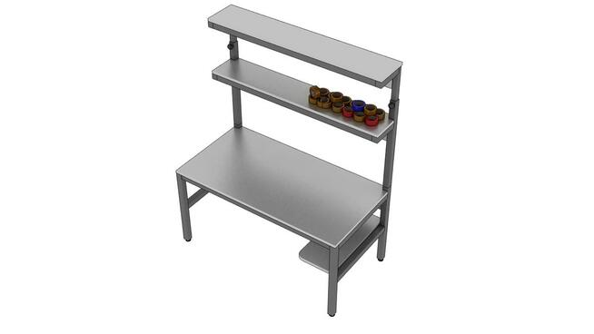 Stół warsztatowy do pakowania 160x80x215cm