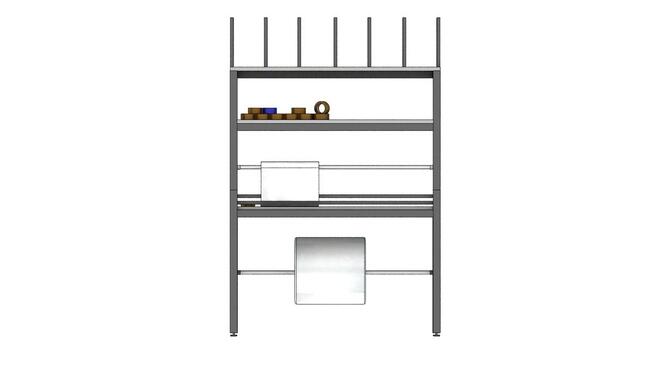 Stół warsztatowy do pakowania 150x75x220cm