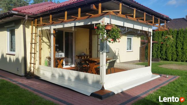 Plandeki osłonowe na taras i do altan