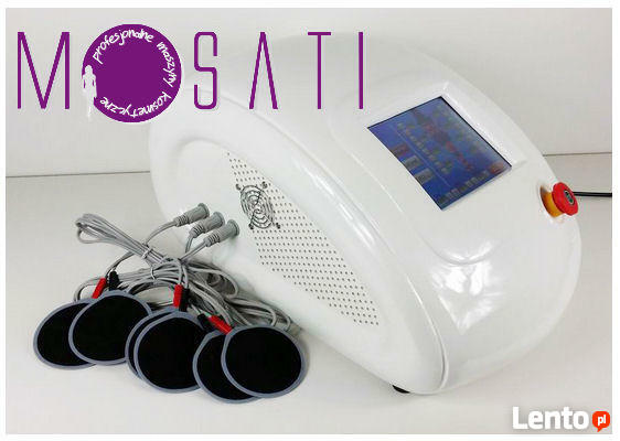 Kombajn odchudzająco - modelujący ciało z kolorowym wyświ