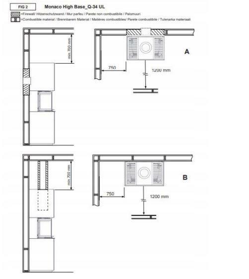 Nordpeis kominek MONACO III akumulac. z wkładem Q-34UL