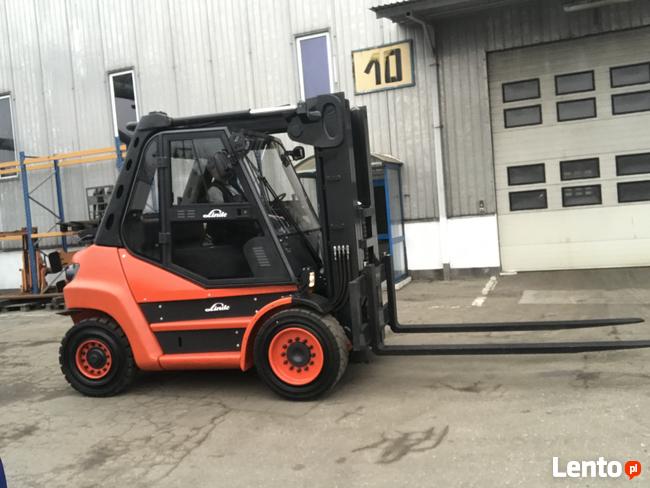 Wózek widłowy Linde H-80-T używany Osprzęt UDT Gwarancja 8 T