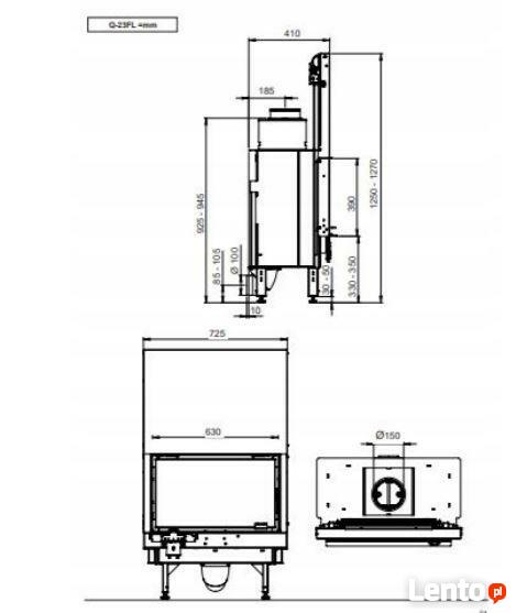 Nordpeis obudowa kominka MONACO COLORADO BENCH