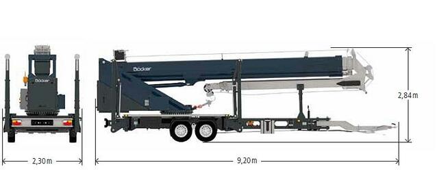 Żuraw na przyczepie Böcker AHK 36 - Windex