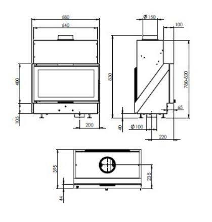 Dovre VISTA 702 wkład kominkowy akumulacyjny VAT