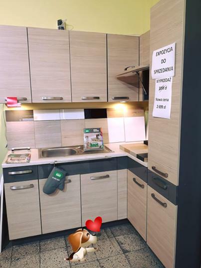 Kuchnia KAMDUO XL Pinia szampan-szara - Ekspozycja